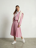Pleated Midi Skirt