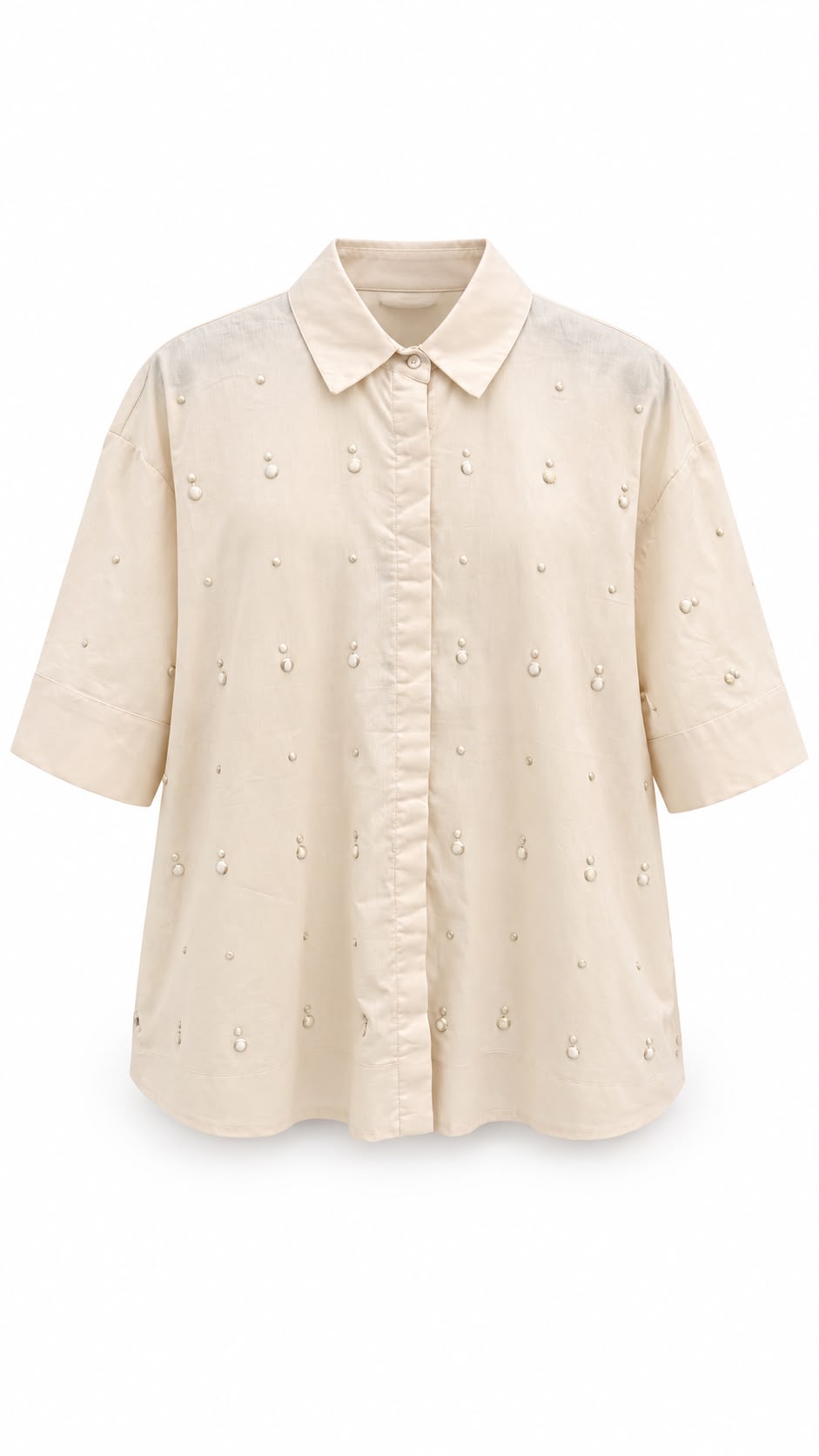 Embellished Oversized Shirt