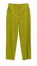 Olive Straight-Leg Trousers
